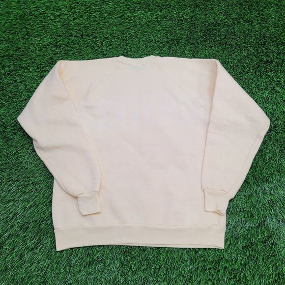 Vintage 80s Denver Sweatshirt Womens Medium 19x23 Yellow - Picture 2 of 14